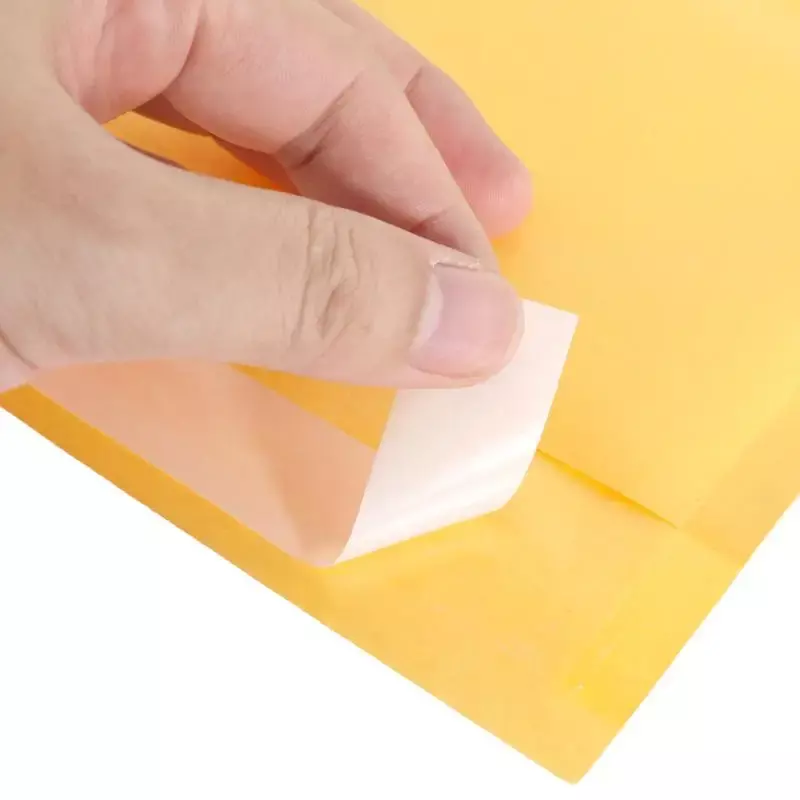 صفراء من ورق الكرافت برسائل بريد فقاعية ، أكياس تعبئة ، مظاريف مبطنة ذاتية الغلق ، أكياس شحن مبطنة بولي للأعمال ، 50 أو
