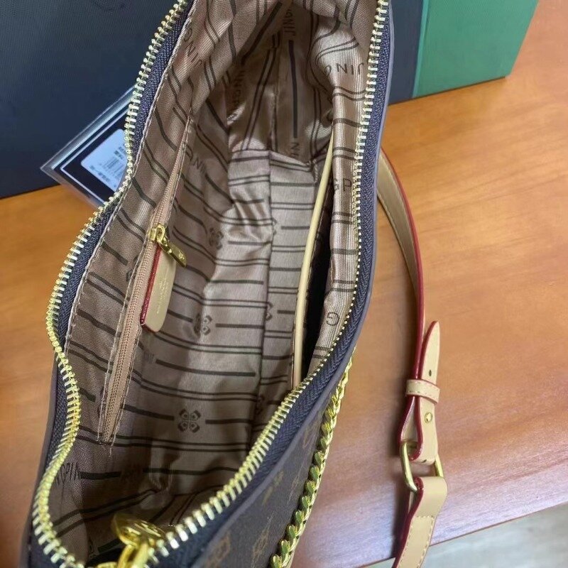 حقيبة قمر مطبوعة عالية الجودة للنساء ، حقيبة حمل كلاسيكية ، حقيبة متعددة الاستخدامات بسيطة ، موضة كورية ،