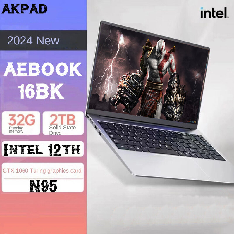 كمبيوتر محمول AKPAD-Intel N95 مع شاشة IPS ، ويندوز 10 11 برو ، 16 جيجابايت ، 32 جيجابايت رام ، نفيديا جيفورس ، GTX ، 4G ، التعلم المكتبي ، 11 برو ، 16 بوصة
