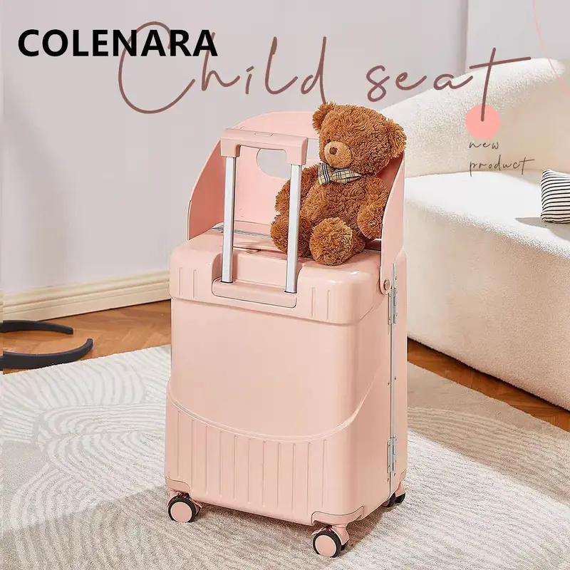 COLENARA-حقيبة متعددة الوظائف للأطفال ، صندوق صعود عالي السعة ، حقيبة تروللي ، أمتعة محمولة ، القيمة المطلقة والكمبيوتر ، 20 بوصة