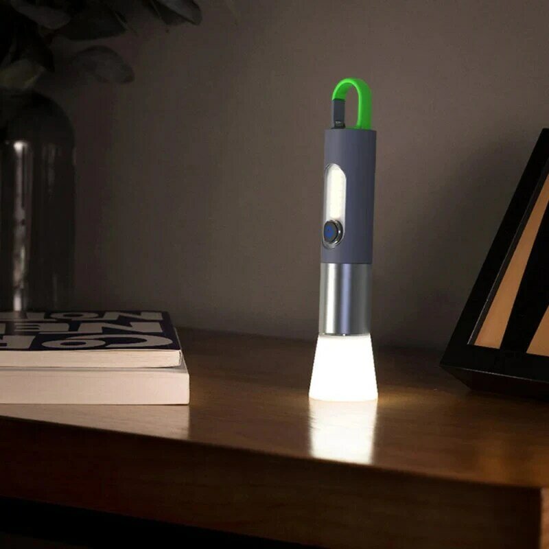 زوومابلي LED مصباح يدوي عالية لومينز LED قابلة للشحن التكتيكية الليزر مصباح يدوي 4 طرق ضوء الكاشف الشعلة للتخييم في الهواء الطلق