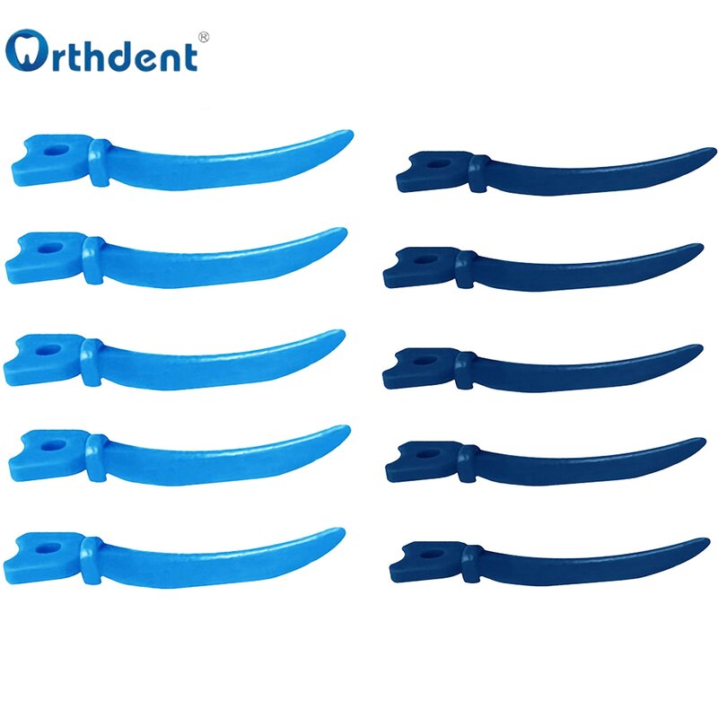 أسافين الأسنان البلاستيكية القابل للتصرف مع ثقب ، منتج طبيب الأسنان ، 120 قطعة./s/m/l