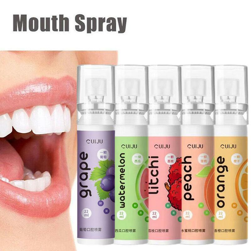 رائحة الفم العناية بالفم الخوخ إزالة رائحة التنفس المستمر الفاكهة الليتشي O3U6 عن طريق الفم الطازجة رذاذ 22 مللي الفم المعطر