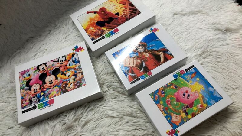 ديزني ميكي لغز الفن ميني ماوس شخصية الأسرة اللوحة فسيفساء الكرتون 1000 قطع لغز غرفة الاطفال الديكور