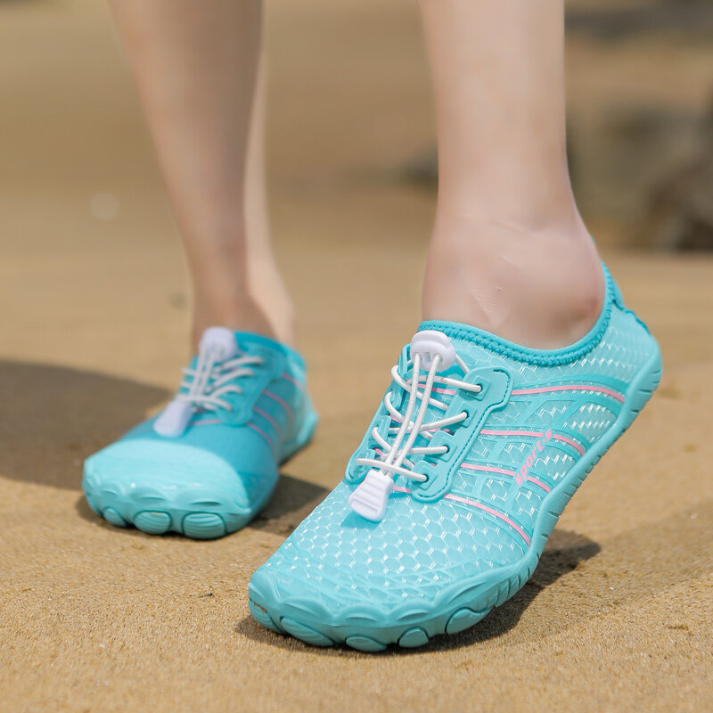 الرجال النساء في الهواء الطلق الخوض أحذية التجفيف السريع مقاومة للاهتراء أحذية الشاطئ المياه المنبع مكافحة الرياضة تنفس المياه الأحذية 35-49