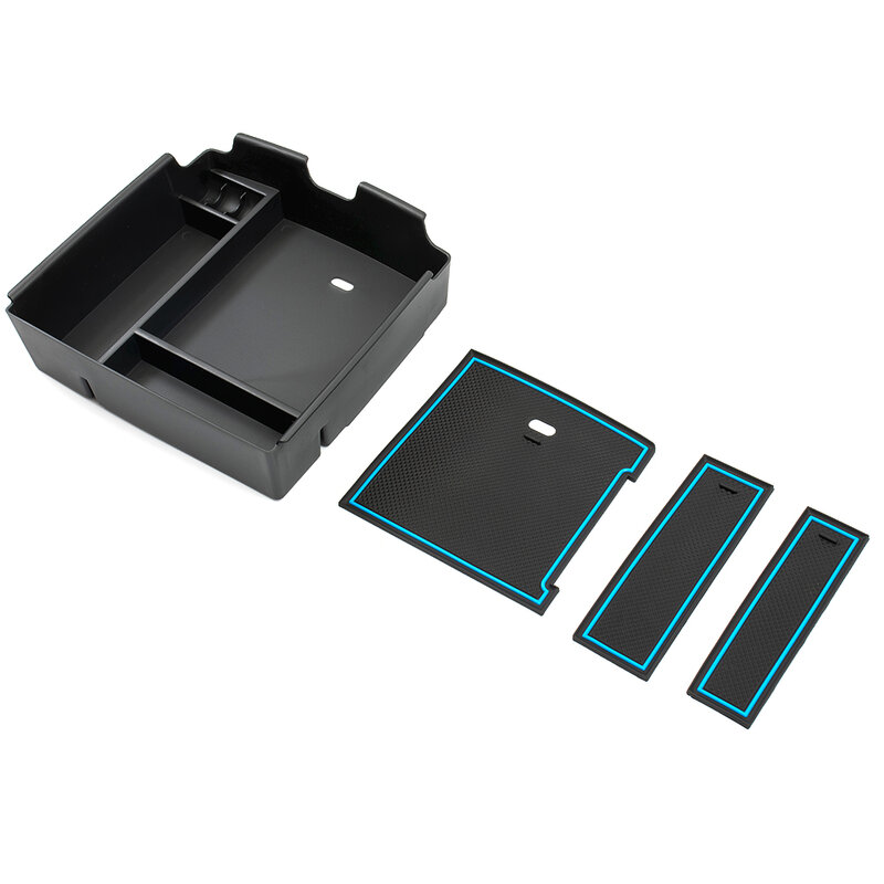 1 قطعة صندوق تخزين الداخلية اكسسوارات ABS الأسود الأزرق مسند ذراع للسيارات صندوق القفازات لكيا كرنفال KA4 2022 لكيا كرنفال 2021 2022