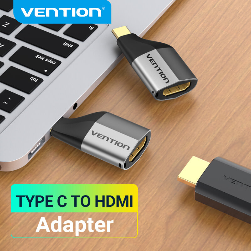 Vention-محول USB 2.0 إلى HDMI ، كابل USB من النوع C ، محول 4K ، لأجهزة MacBook ، Samsung S10/S9 ، Huawei P40 ، Xiaomi Type C إلى DP