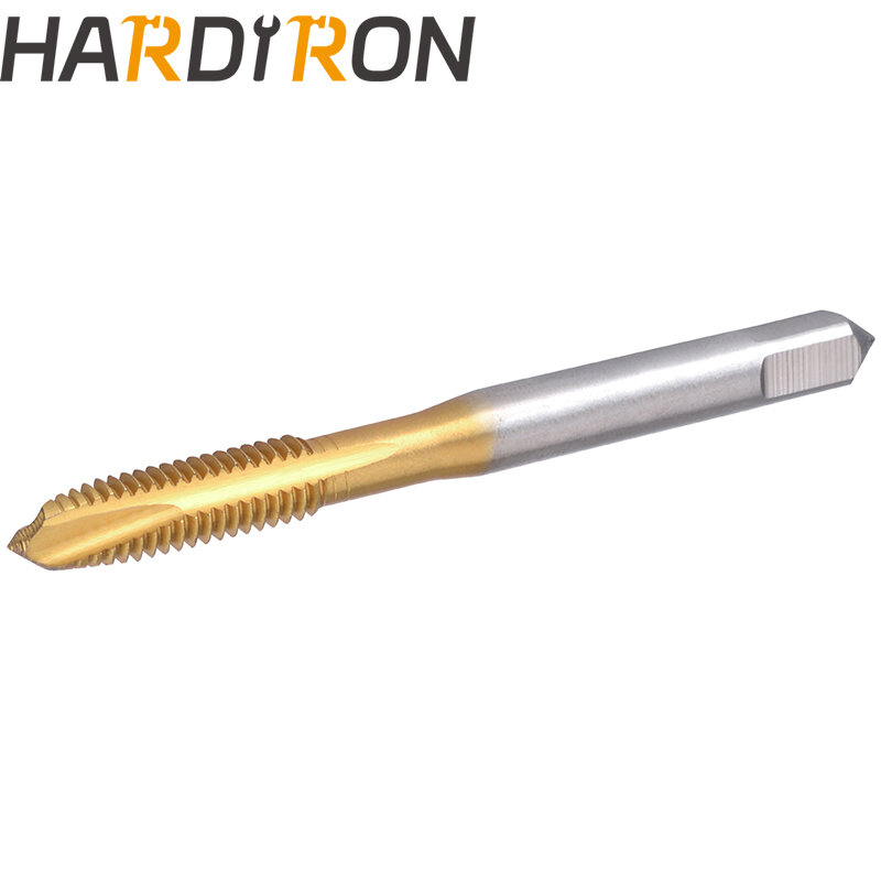 Harderon 1/8 "-40 UNEF دوامة نقطة الحنفية ، HSS التيتانيوم طلاء دوامة نقطة التوصيل خيوط الحنفية 1/8x40 UNEF