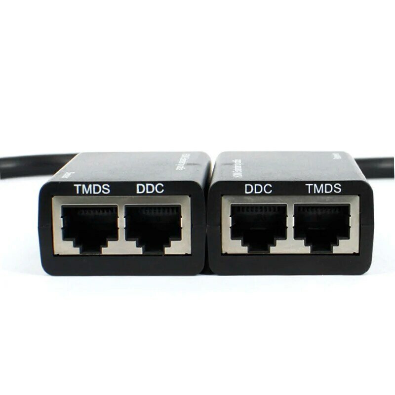 مكرر إيثرنت ثنائي الشبكة متوافق مع HDMI ، مكبر للصوت إلى كابل RJ45 ، 30m ، CAT5e ، CAT6LAN