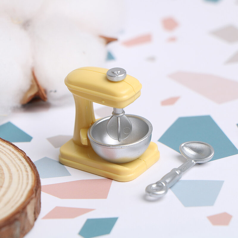 بيت الدمية محاكاة خلاط صغير نموذج لعبة مصغرة المطبخ الديكور