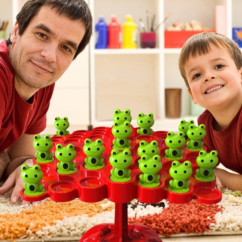 لعبة الضفدع التوازن الرياضيات للأطفال رياض الأطفال طفل ما قبل المدرسة أنشطة التعلم التعليمية مونتيسوري لعبة العد دروبشيب