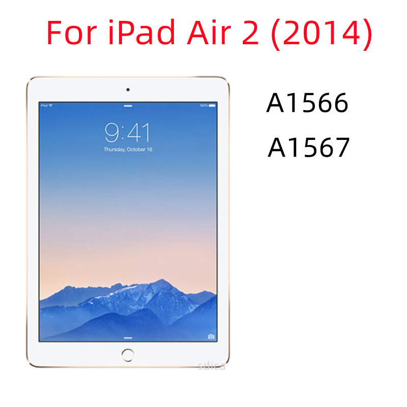 واقي شاشة لجهاز iPad Air 2 9.7 بوصة 2014 A1566 A1567 من الزجاج المقسى Air1 A1474 A1475 A1476 2013 9.7 بوصة طبقة حماية للجهاز اللوحي