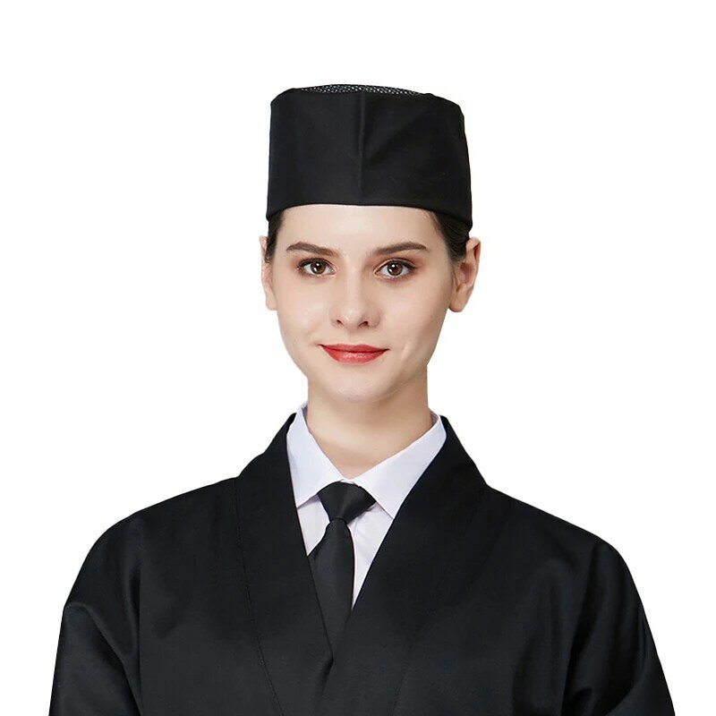 فندق المطبخ الطبخ كلا الجنسين الشيف قبعة مزدوجة طبقة تنفس شبكة قبعة السوشي مطعم التموين تخدم النادل كوك قبعة
