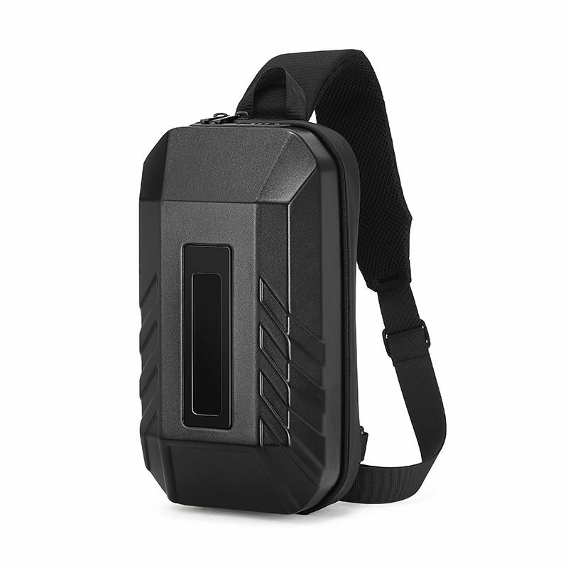 OZUKO حقيبة صدر ضد السرقة للرجال ، حزمة متعددة الوظائف ، حبال رجالية مقاومة للماء ، حقائب ساعي البريد ، حقيبة كروس بودي ، USB
