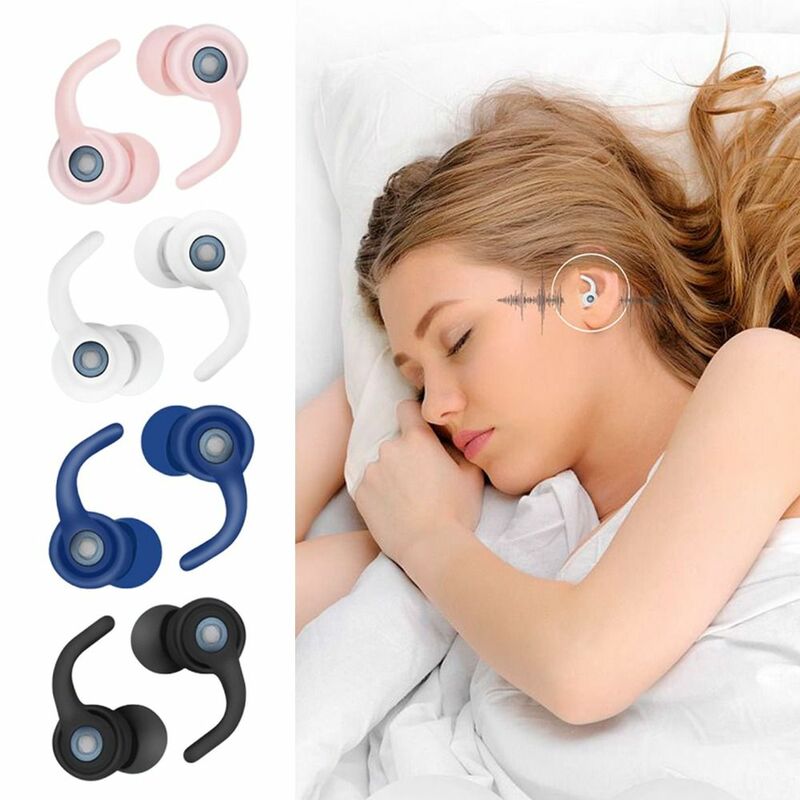 لينة سيليكون مكافحة الضوضاء سدادات للنوم ، يفشل الأذن قابلة لإعادة الاستخدام ، حماية الضوضاء ، سد الأذن ، حماية السمع ، عازلة للصوت ، السفر