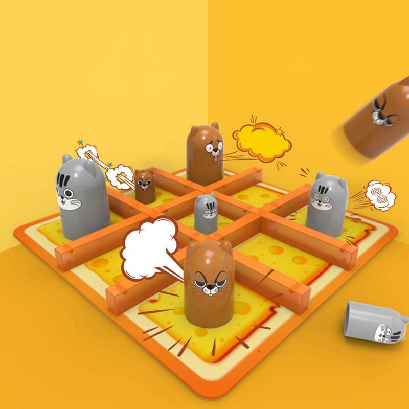تيك تاك تو التعليمية 6 قطع لعبة لطيف داخلي ألعاب الأسرة الاطفال الأطفال