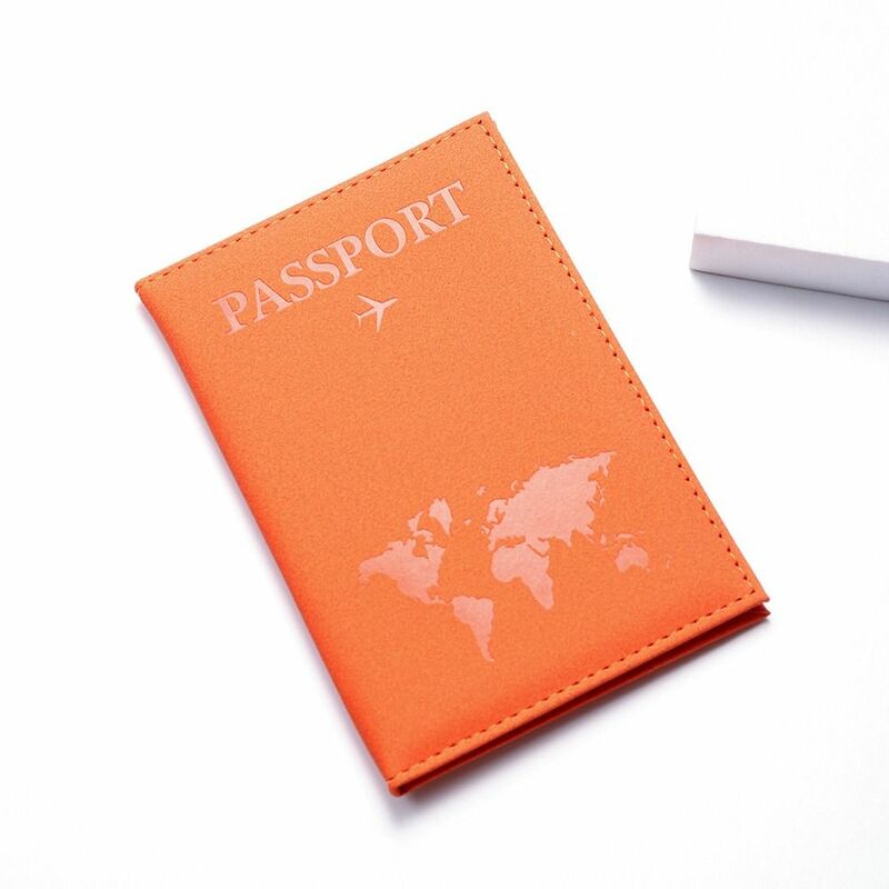 حامل تذاكر طائرة تحقق في حامل اكسسوارات السفر حامل جواز سفر بولي PU حافظة بطاقات جواز سفر الغطاء الواقي