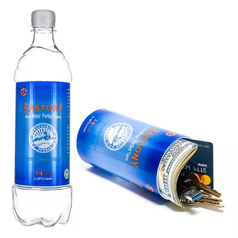شكل زجاجة ماء صناديق التخزين مفاجأة سر 710 مللي المخفية الأمن الحاويات خبأ صندوق الأمان البلاستيك الجرار المنظمة