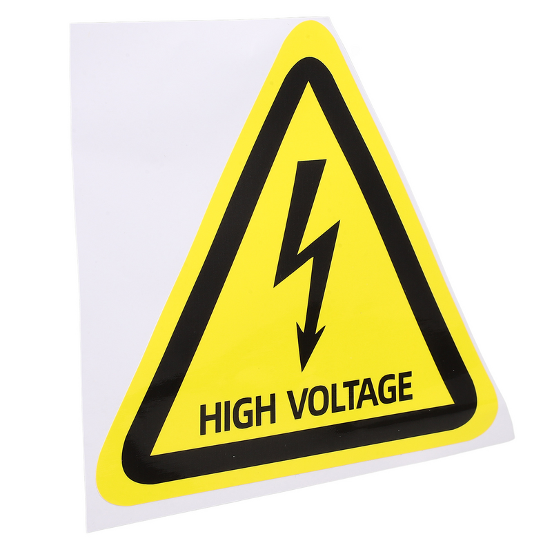 ملصقات لوحة لافتة الكهرباء ، ذاتية اللصق الكهربائية PP ، الجهد العالي ، الحذر