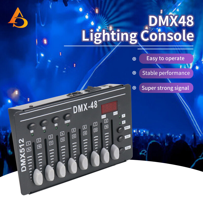 المرحلة ضوء LED Dmx تحكم صغير LED الاسمية ضوء DJ ضوء وحدة التحكم لنقل رؤساء Led ديسكو الإضاءة تأثير وحدة التحكم