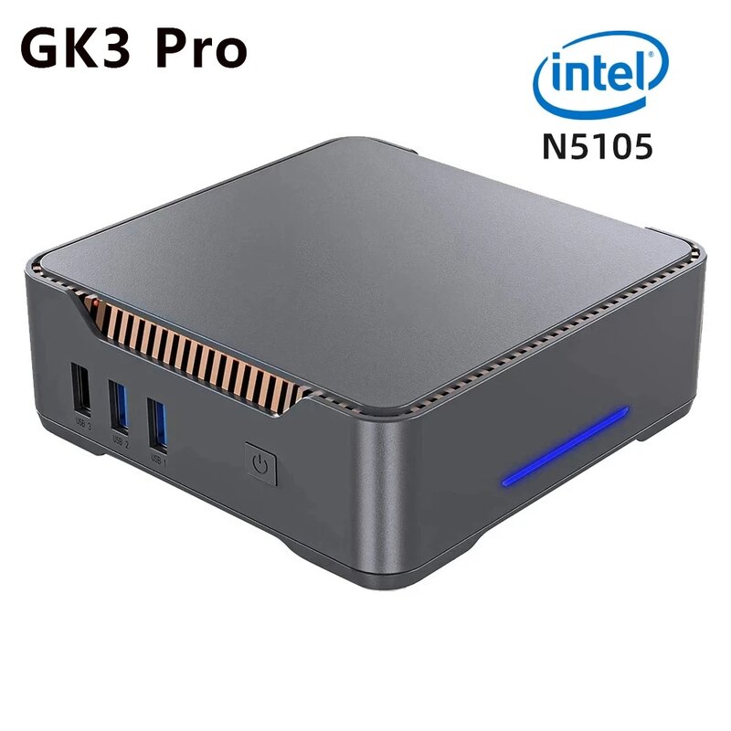 GK3 Pro Intel Celeron N5095 Mini PC 8GB LPDDR4 128GB SSD Windows 11 Pro مثبتة مسبقًا 4K دعم HDD Destktop VS U59 Pro Mini S