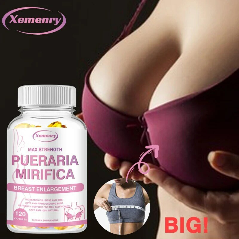 كبسولات Pueraria Mirifica العضوية للنساء ، كبسولات نمو الثدي ، غير GMO