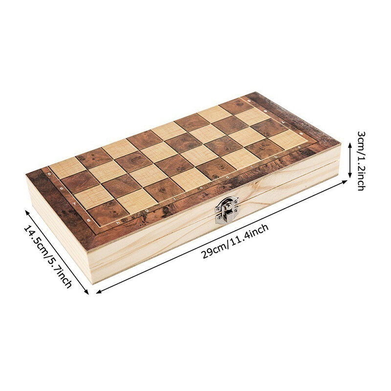 لغز الشطرنج الخشبي الدولي ، لوح قابل للطي ، لوازم الترفيه