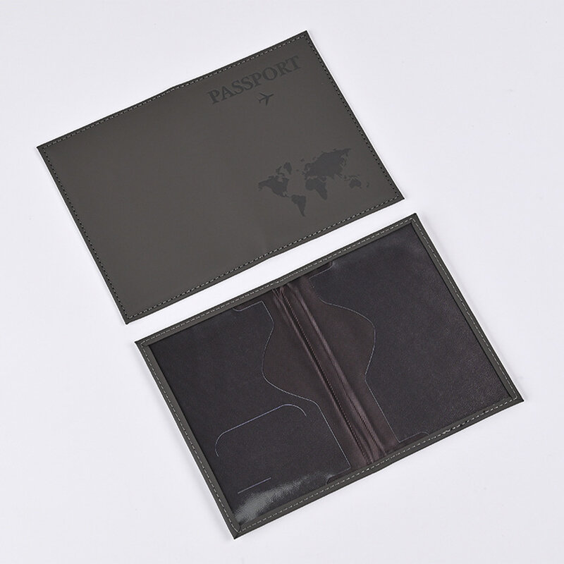 1 قطعة للجنسين غطاء جواز سفر سليم جواز سفر حامل محفظة هدية بولي Leather حافظة بطاقات جلدية