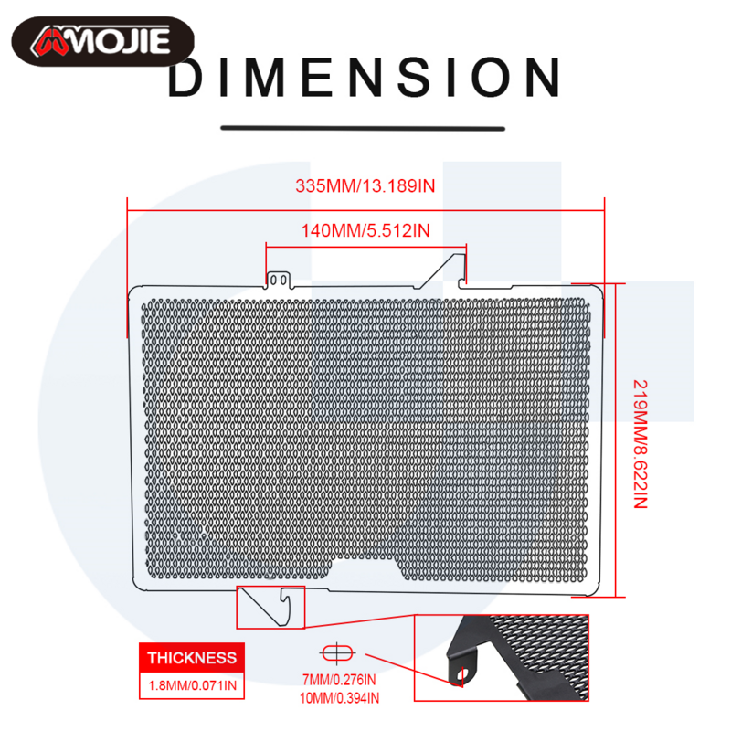غطاء حماية شبكة المبرد لـ HONDA, CB, CBR, 650F, CBR650F, CB650F, CB650R, CBR650R, CB 650R, 2019, 2020, 2021, 2022, 2023, 2024
