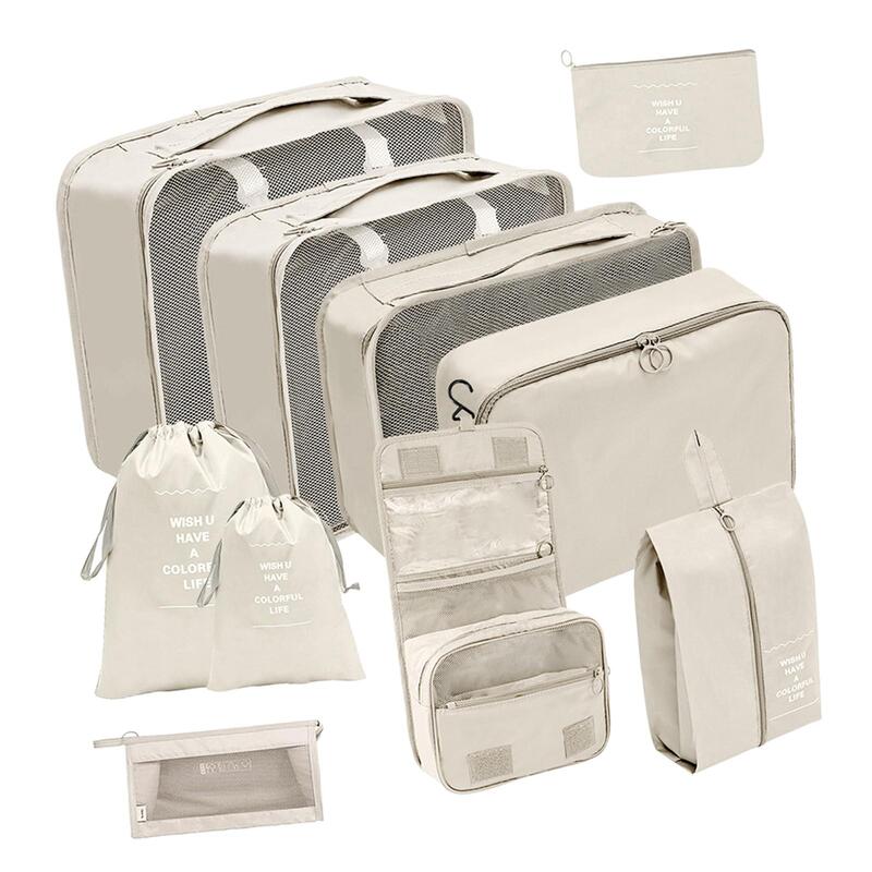 مكعبات التعبئة ضغط لحقيبة ، حقيبة أدوات الزينة ماكياج متعددة الأغراض ، 10x