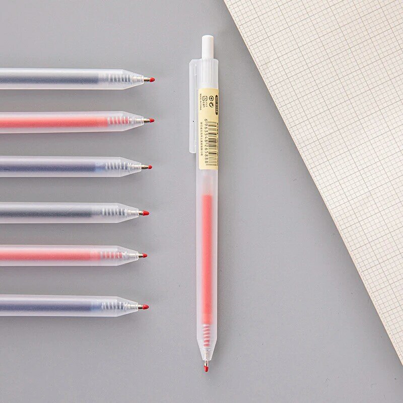 5 قطعة قابل للسحب جل أقلام مجموعة أسود/أحمر/أزرق جاف للكتابة 0.5 مللي متر عبوات مكتب اللوازم المدرسية القرطاسية