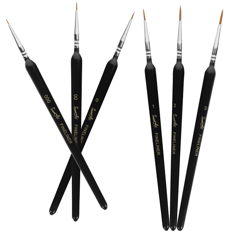 مجموعة فرش الخط المصغرة ، أقلام صينية للمبتدئين ، قلم خط الخطاف ، أقلام حساسة ، فرشاة الخط التقليدية ، 6: