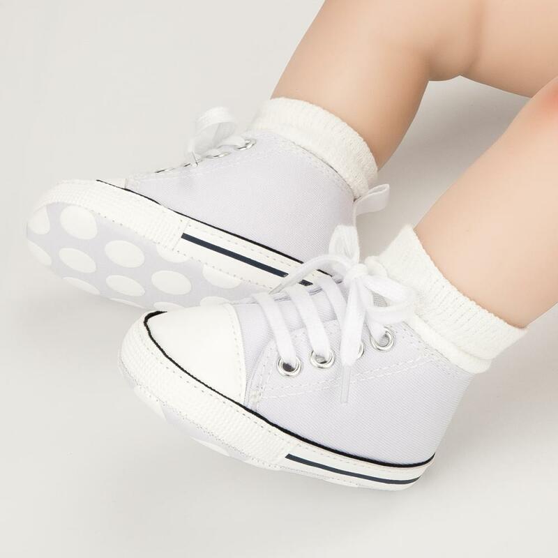 حذاء قماشي مضاد للانزلاق للأطفال ، لون ثابت ، كلاسيكي ، طفل صغير ، طفل ، صبي ، حزام متقاطع ، أربطة ، نقطة ، ربيع ، خريف