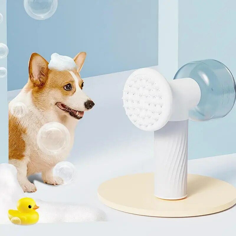 فرشاة الاستحمام الكلب ، التلقائي رغوة الكلب حمام تدليك فرشاة ، الحيوانات الأليفة الاستمالة ، معطف تنظيف الراحة