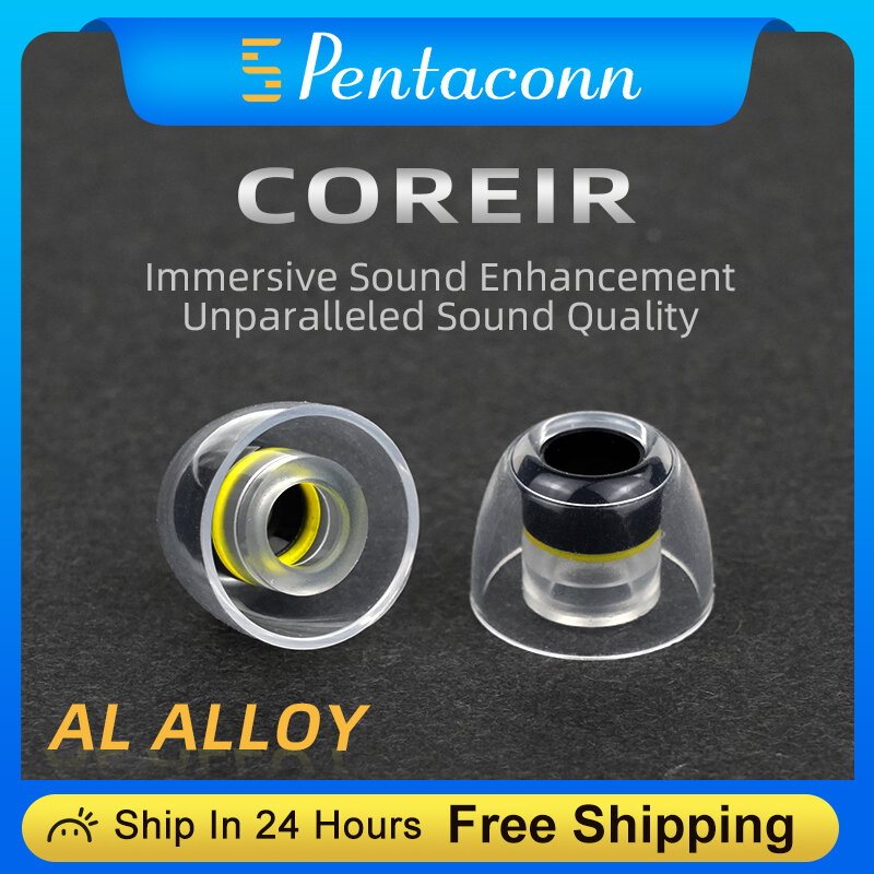 سماعة Pentaconn-aluminium ، سماعة داخل الأذن ، 4 أحجام ، مصنوعة من الألومنيوم ، في الأذن ، aiem ، hifi