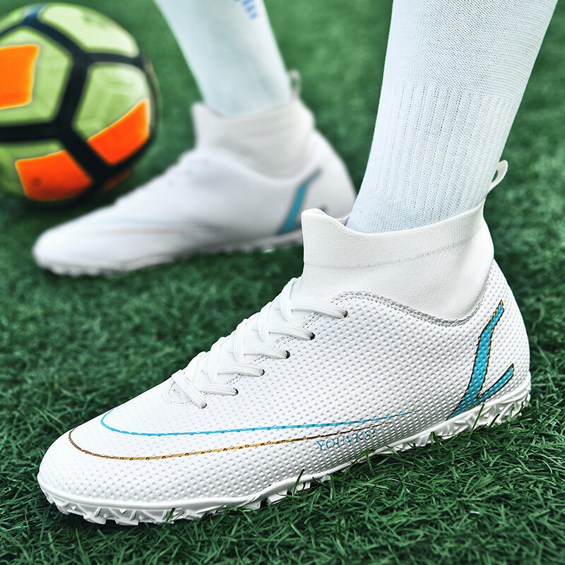 أحذية كرة القدم للرجال FG/TF جودة العشب التدريب المرابط أحذية كرة القدم أحذية رياضية علوية في الهواء الطلق المرأة عدم الانزلاق 33-46 #