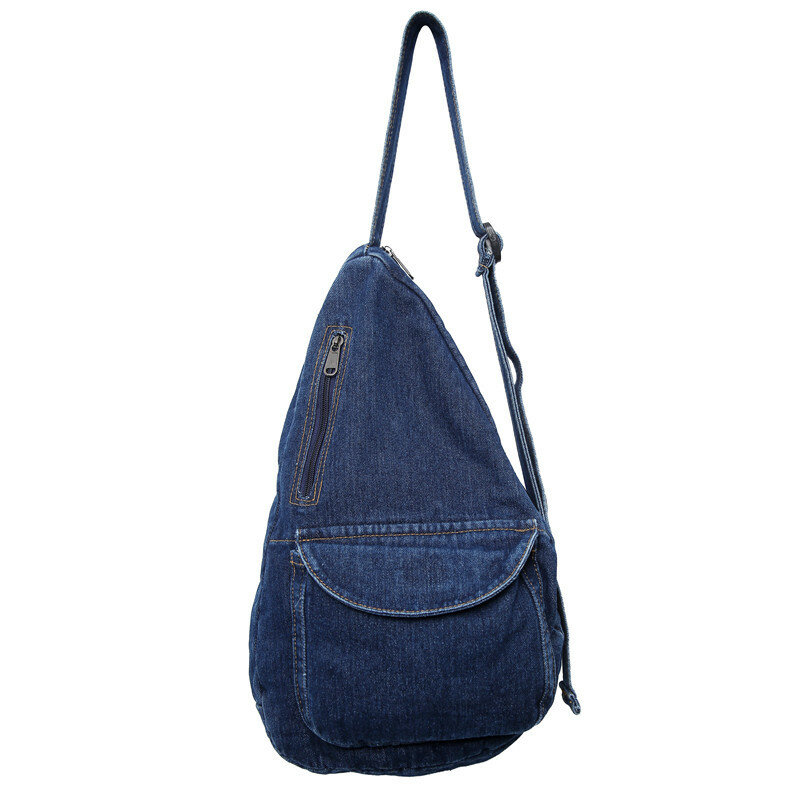الاتجاه الجديد حقيبة الإناث الموضة الدنيم بلون عالية الجودة السيدات الصدر حقيبة السفر متوسطة الحجم الحقيبة حقيبة الكتف