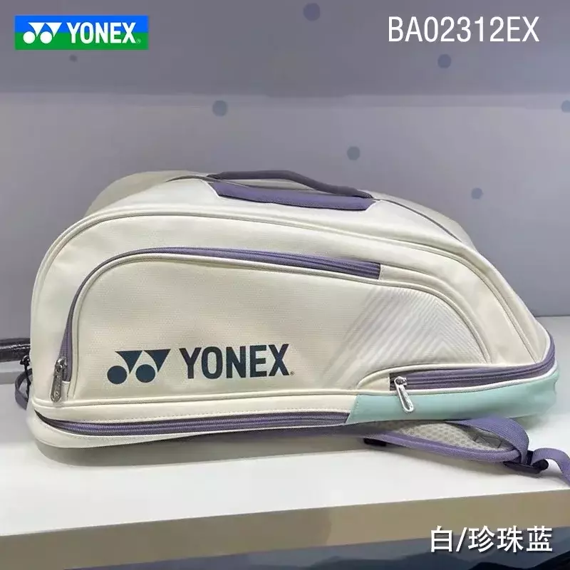 Yonex-حقيبة ظهر جلدية متعددة الوظائف مضرب تنس ، حقيبة كتف تنس ، حقيبة رياضية ، جودة عالية ، تناسب 4-6 قطع