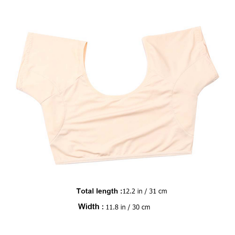 قميص عرق للرجال والنساء قابل للتنفس تحت الإبط ، كنزة رياضية ماصة من الحرير ، أكمام قصيرة