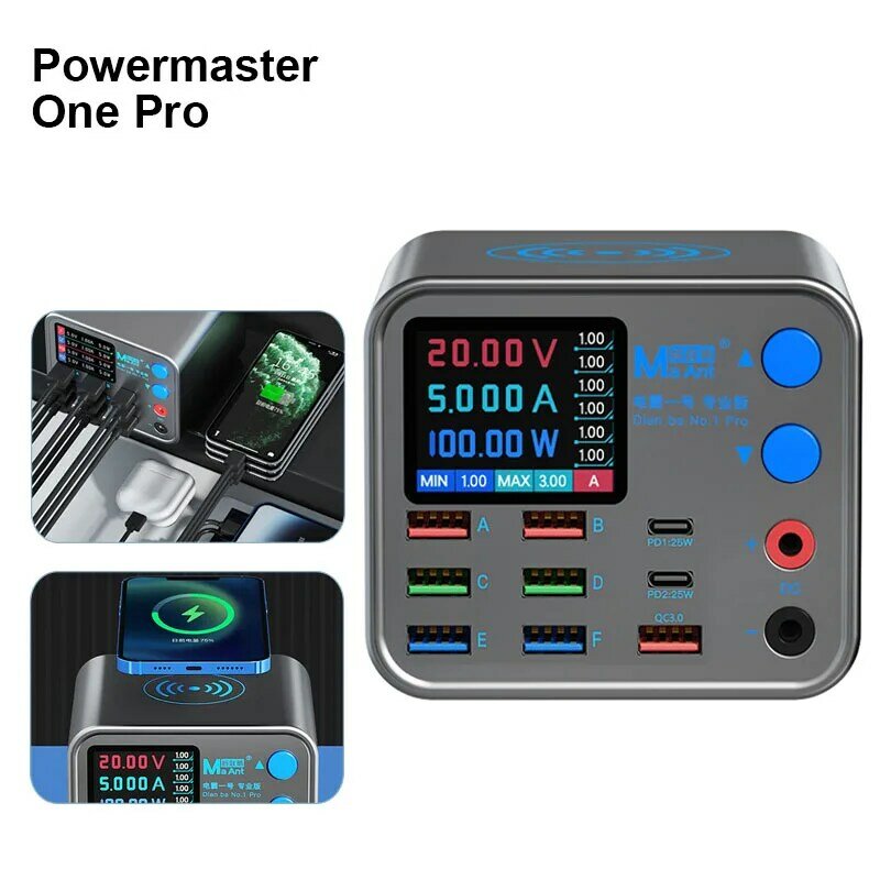 Maant-Powermaster One Pro أداة إصلاح متعددة الوظائف للشحن السريع ، آلة حرق ، اختبار وصيانة ، إخراج متعدد المنافذ