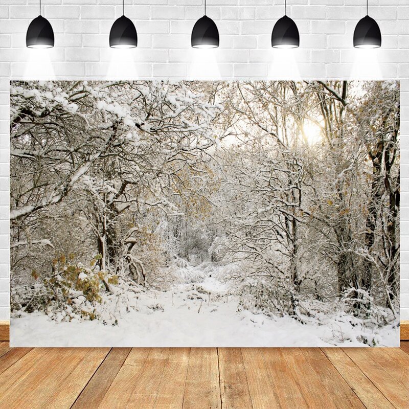 الشتاء ندفة الثلج الغابات المشهد خلفية شجرة عيد الميلاد بريق الثلوج طبيعة خلفية التصوير للطفل صور استوديو الدعامة