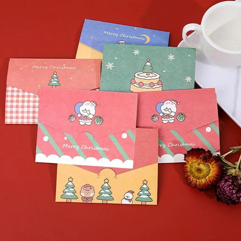 عيد ميلاد سعيد بطاقات المعايدة ، ورقة المربى ، دعوة ، الكرتون ، عيد الميلاد ، عطلة ، البطاقات البريدية ، 5 قطعة