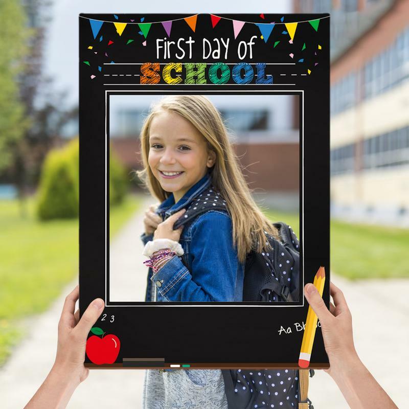 DIY بها بنفسك اليدوية إطار الصورة اليوم الأول من غرفة المدرسة الديكور Selfie صور الحرف ديكور المنزل اكسسوارات