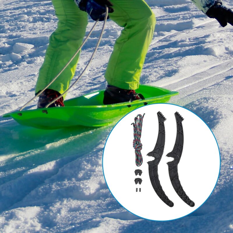 لوحة التزلج رافعة الفرامل اليدوية ، مقبض زلاجات الثلج ، ملحق زلاجات مانعة للانزلاق