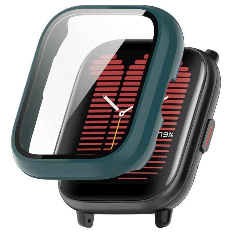 الزجاج المقسى وحالة ل Amazfit نشط ، حزام ساعة ذكية ، قذيفة الوفير ، غطاء كامل حامي الشاشة ، الملحقات ، A2211
