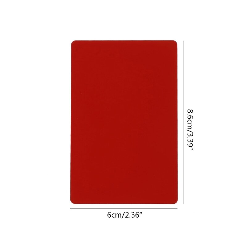 50x بطاقة اسم معدنية فارغة رفيعة للغاية لبطاقات العملاء DIY 9 ألوان