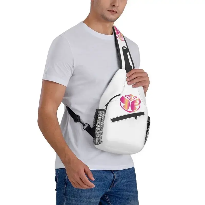 تومورولاند-حقيبة كتف مخصصة بحمالة كتف للرجال ، حقيبة كتف عصرية للرقص والموسيقى الإلكترونية ، حقيبة نهارية للسفر