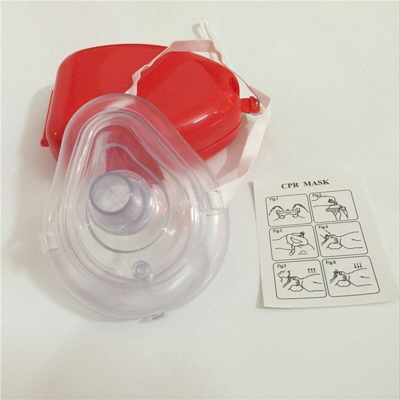 المهنية الإسعافات الأولية CPR التنفس قناع حماية المنقذين التنفس الاصطناعي قابلة لإعادة الاستخدام مع طريقة واحدة صمام أدوات