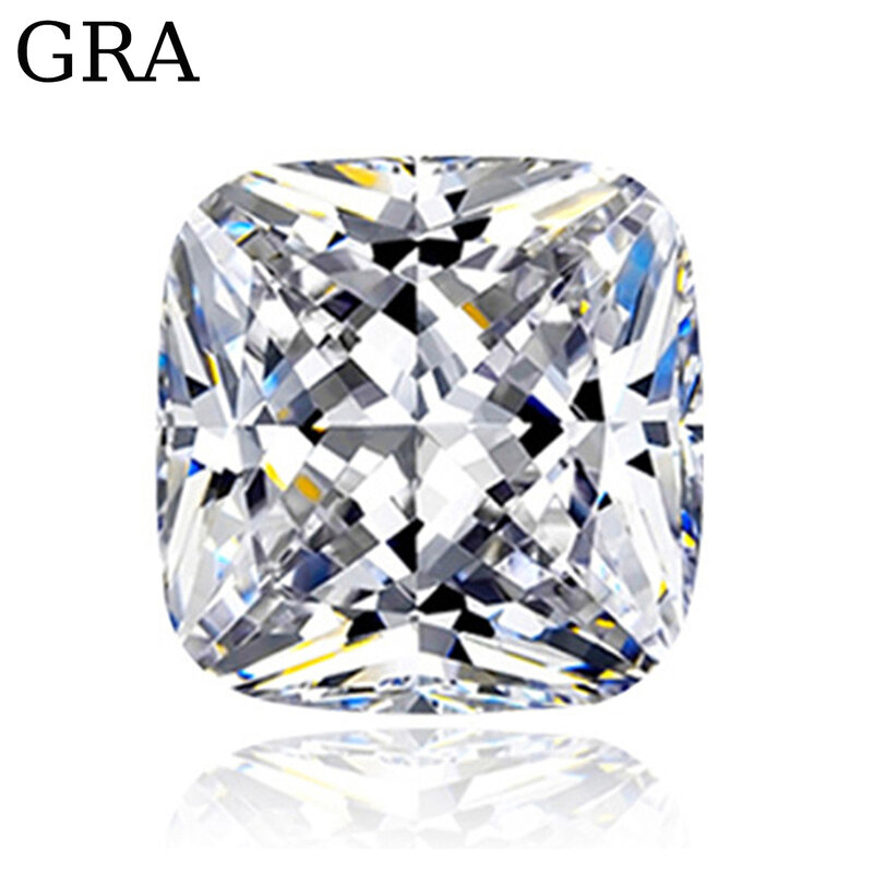 وسادة الماس الأحجار الكريمة فضفاضة مويسانيت الأحجار 0.08ct إلى 7ct D اللون VVS1 مختبر ممتاز قطع الأحجار الكريمة الحقيقي مع شهادة GRA