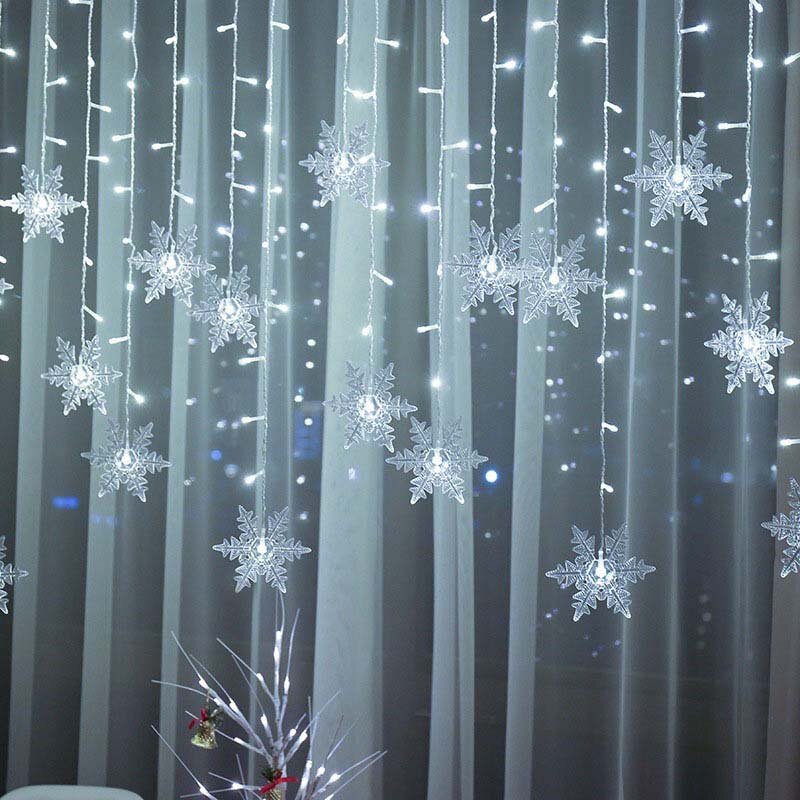 سلسلة أضواء LED لزينة عيد الميلاد ، وامض ، خرافية ، ستارة ، مقاومة للماء ، عطلة ، حفلة ، زفاف ، عيد الميلاد ، m